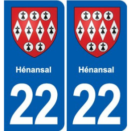 22 Plancoët blason ville autocollant plaque sticker
