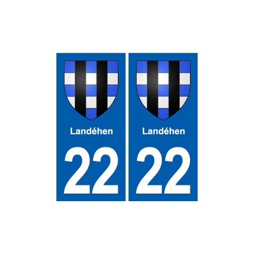 22 Plancoët blason ville autocollant plaque sticker