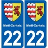 22 Plancoët blason ville autocollant plaque sticker