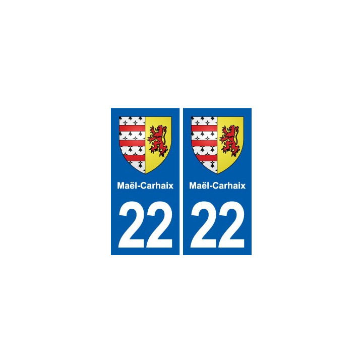 22 Plancoët blason ville autocollant plaque sticker