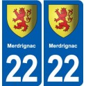 22 Plancoët blason ville autocollant plaque sticker