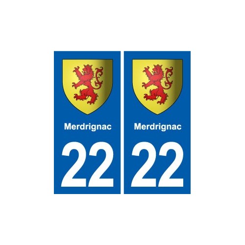 22 Plancoët blason ville autocollant plaque sticker