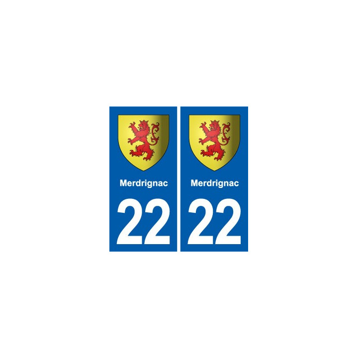 22 Plancoët blason ville autocollant plaque sticker