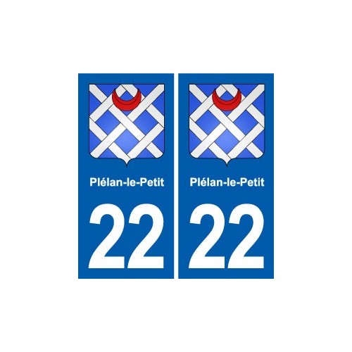 22 Plancoët blason ville autocollant plaque sticker