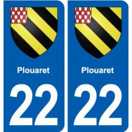 22 Plancoët blason ville autocollant plaque sticker