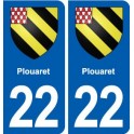 22 Plancoët blason ville autocollant plaque sticker