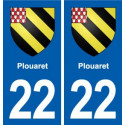 22 Plancoët blason ville autocollant plaque sticker