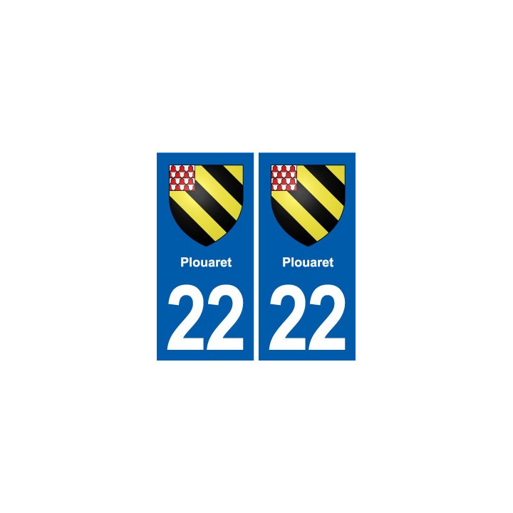 22 Plancoët blason ville autocollant plaque sticker