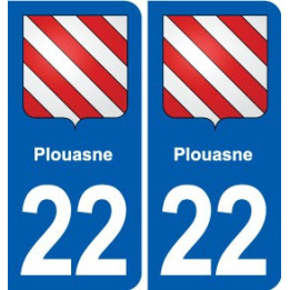 22 Plancoët blason ville autocollant plaque sticker