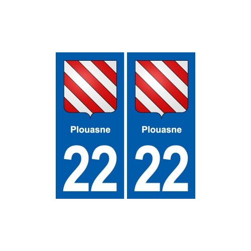 22 Plancoët blason ville autocollant plaque sticker