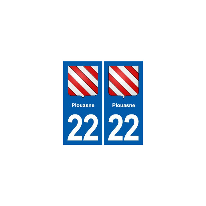 22 Plancoët blason ville autocollant plaque sticker