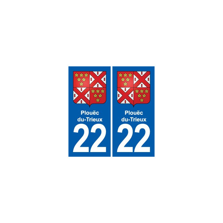 22 Plancoët blason ville autocollant plaque sticker