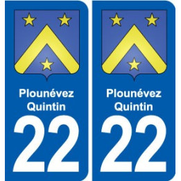 22 Plancoët blason ville autocollant plaque sticker