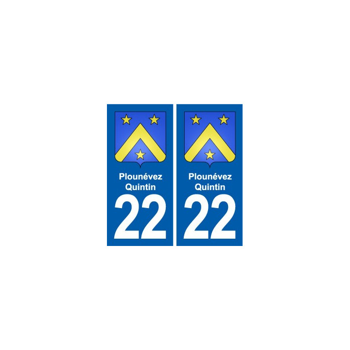 22 Plancoët blason ville autocollant plaque sticker