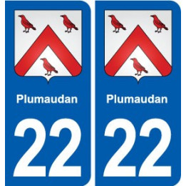 22 Plancoët blason ville autocollant plaque sticker