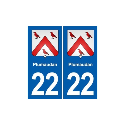 22 Plancoët blason ville autocollant plaque sticker