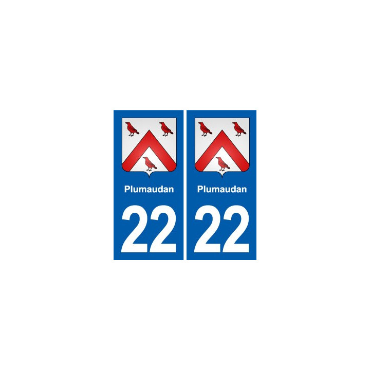 22 Plancoët blason ville autocollant plaque sticker