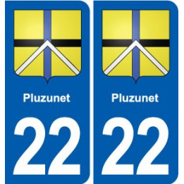 22 Plancoët blason ville autocollant plaque sticker