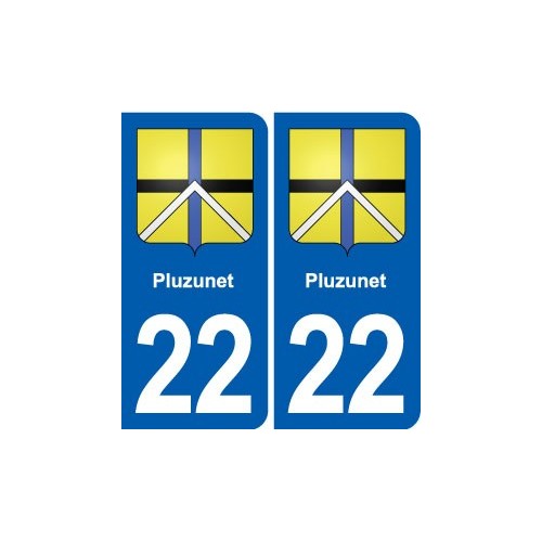 22 Plancoët blason ville autocollant plaque sticker