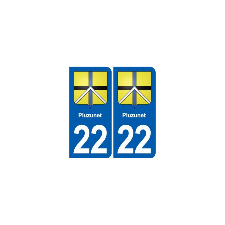22 Plancoët blason ville autocollant plaque sticker