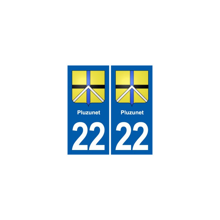 22 Plancoët blason ville autocollant plaque sticker