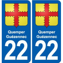 22 Plancoët blason ville autocollant plaque sticker