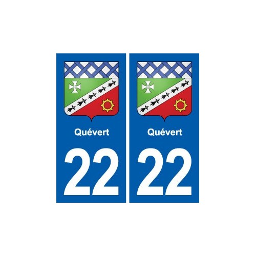 22 Plancoët blason ville autocollant plaque sticker