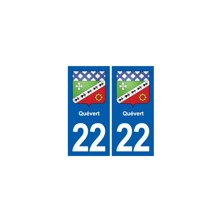 22 Plancoët blason ville autocollant plaque sticker