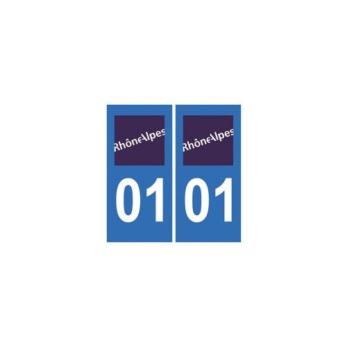 01 Ain autocollant plaque