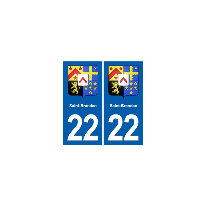 22 Plancoët blason ville autocollant plaque sticker