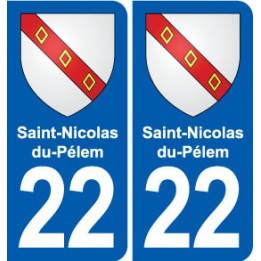22 Plancoët blason ville autocollant plaque sticker