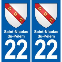 22 Plancoët blason ville autocollant plaque sticker