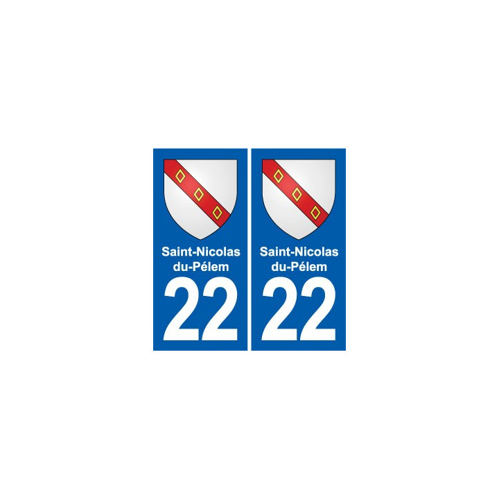 22 Plancoët blason ville autocollant plaque sticker