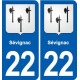 22 Plancoët blason ville autocollant plaque sticker