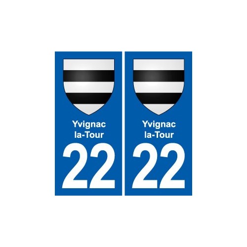 22 Plancoët blason ville autocollant plaque sticker