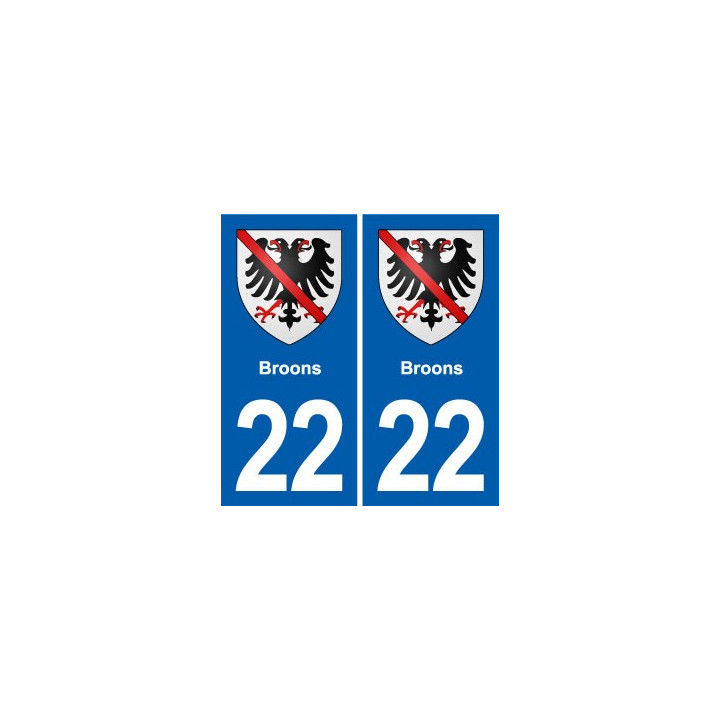 22 Plancoët blason ville autocollant plaque sticker