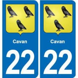 22 Plancoët blason ville autocollant plaque sticker