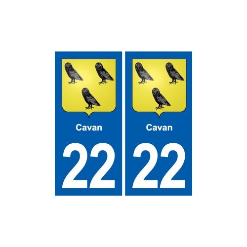 22 Plancoët blason ville autocollant plaque sticker