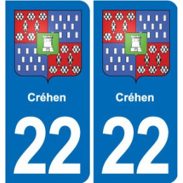 22 Plancoët blason ville autocollant plaque sticker