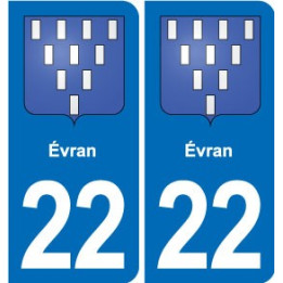 22 Plancoët blason ville autocollant plaque sticker