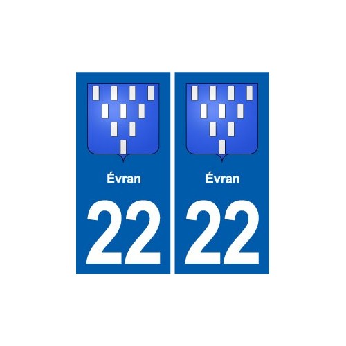 22 Plancoët blason ville autocollant plaque sticker