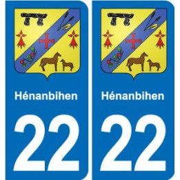 22 Plancoët blason ville autocollant plaque sticker