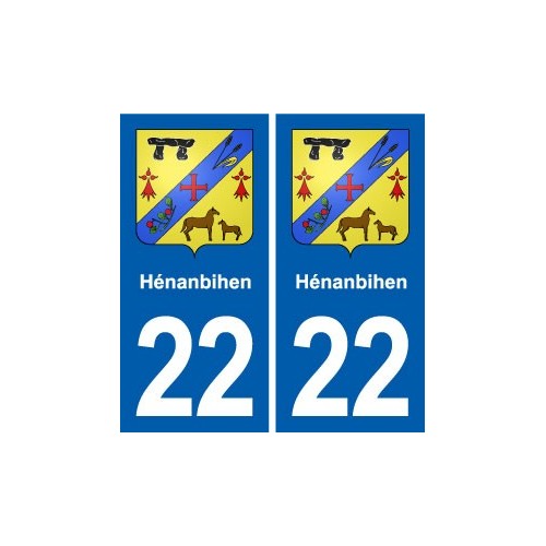 22 Plancoët blason ville autocollant plaque sticker