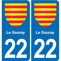 22 Plancoët blason ville autocollant plaque sticker