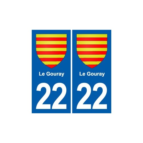 22 Plancoët blason ville autocollant plaque sticker