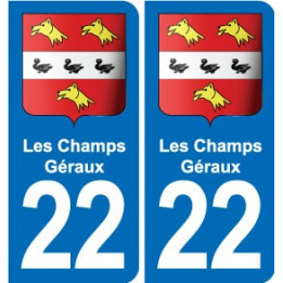 22 Plancoët blason ville autocollant plaque sticker