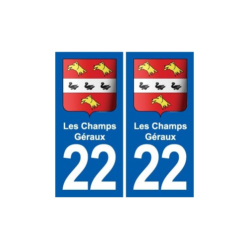 22 Plancoët blason ville autocollant plaque sticker