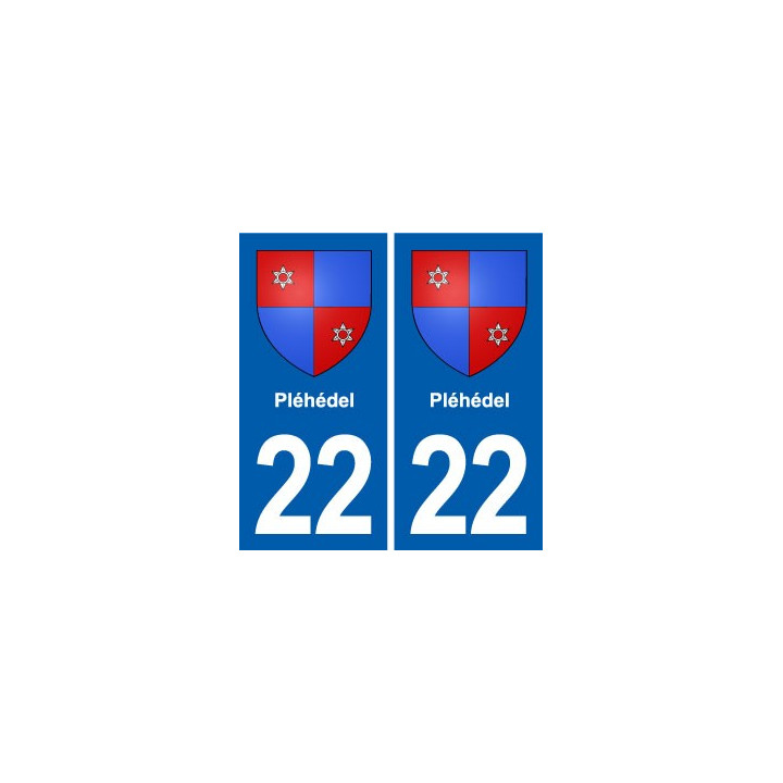 22 Plancoët blason ville autocollant plaque sticker
