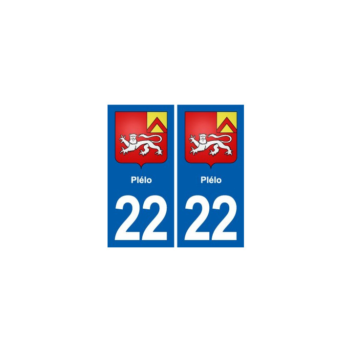 22 Plancoët blason ville autocollant plaque sticker