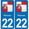 22 Plancoët blason ville autocollant plaque sticker